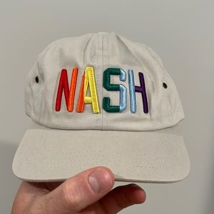 The NASH Collection Hat - Rainbow and Tan color